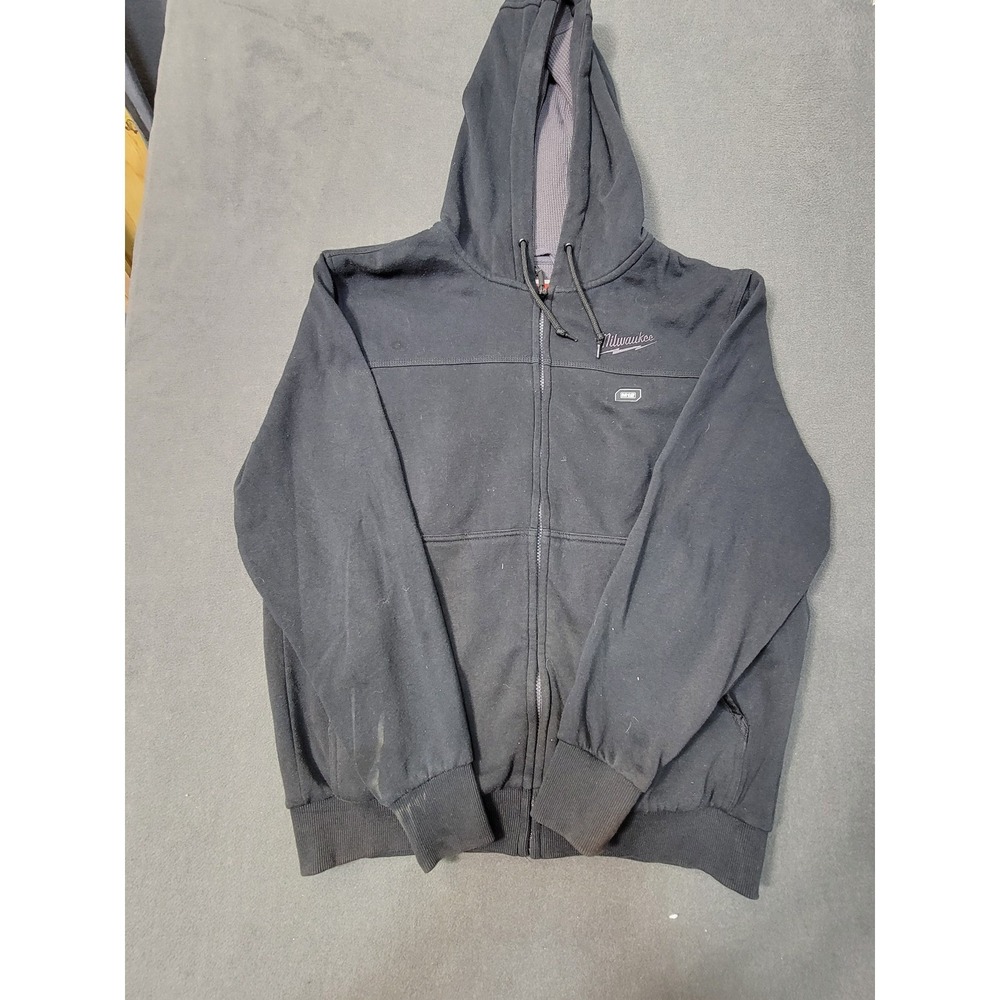 Milwaukee M12 Heated Hoodie Jacket Thermal Lined NO BATTERY Sz Men's L Black
